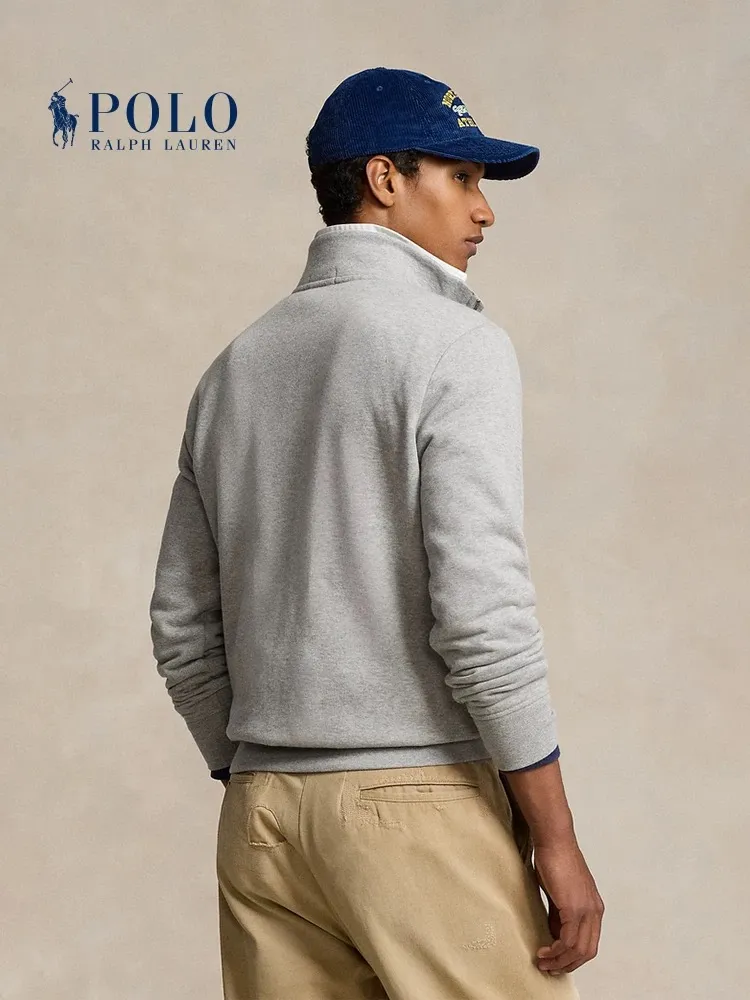 P210 Style No.: RL023】Ralph Lauren/Ralph Lauren classic small label embroidered high collar pullover half-zip sweatshirt